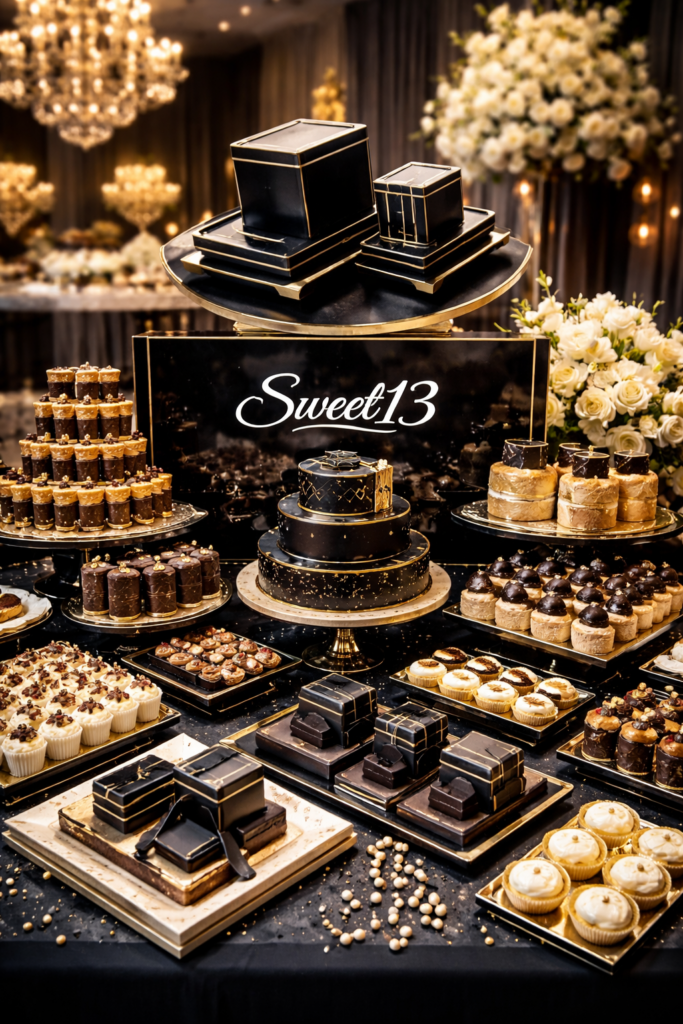 בר קינוחים לבר מצווה קונספט תפילין Sweet13