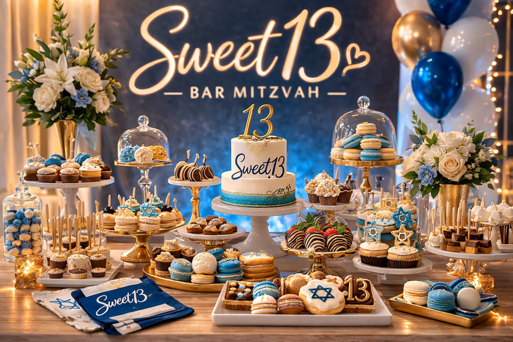 קונספטים מקוריים לבר קינוחים לבר מצווה