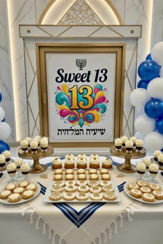 בר קינוחים לבר מצווה עם טלית