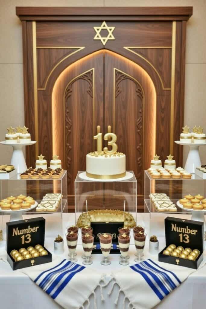 בר קינוחים לבר מצווה עם המספר 13